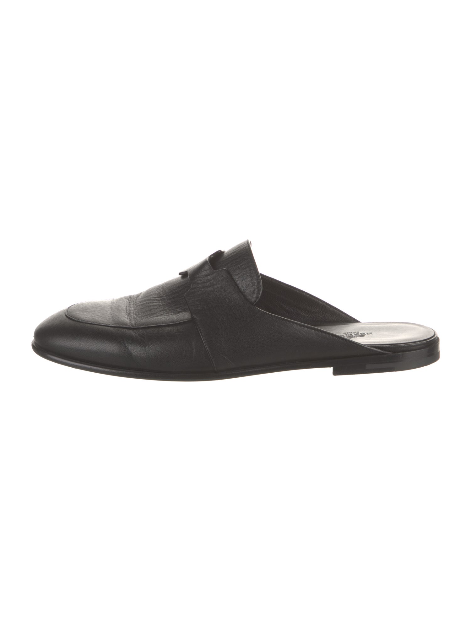 Hermès Catena Leather Slippers
