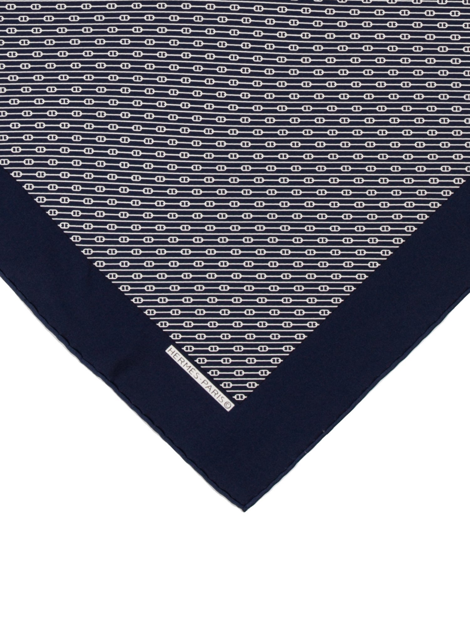 Hermès Silk Pattern Pocket Square