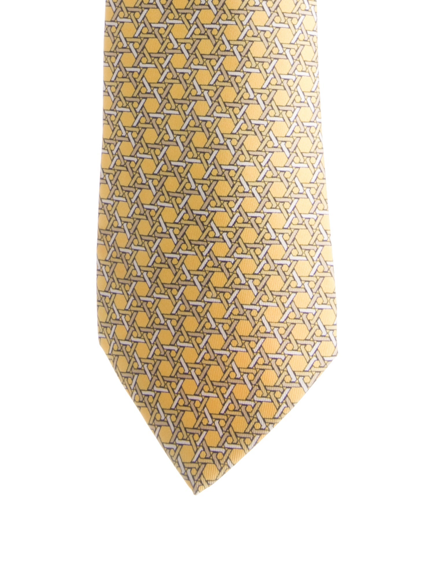 Hermès Silk Pattern Printed Tie