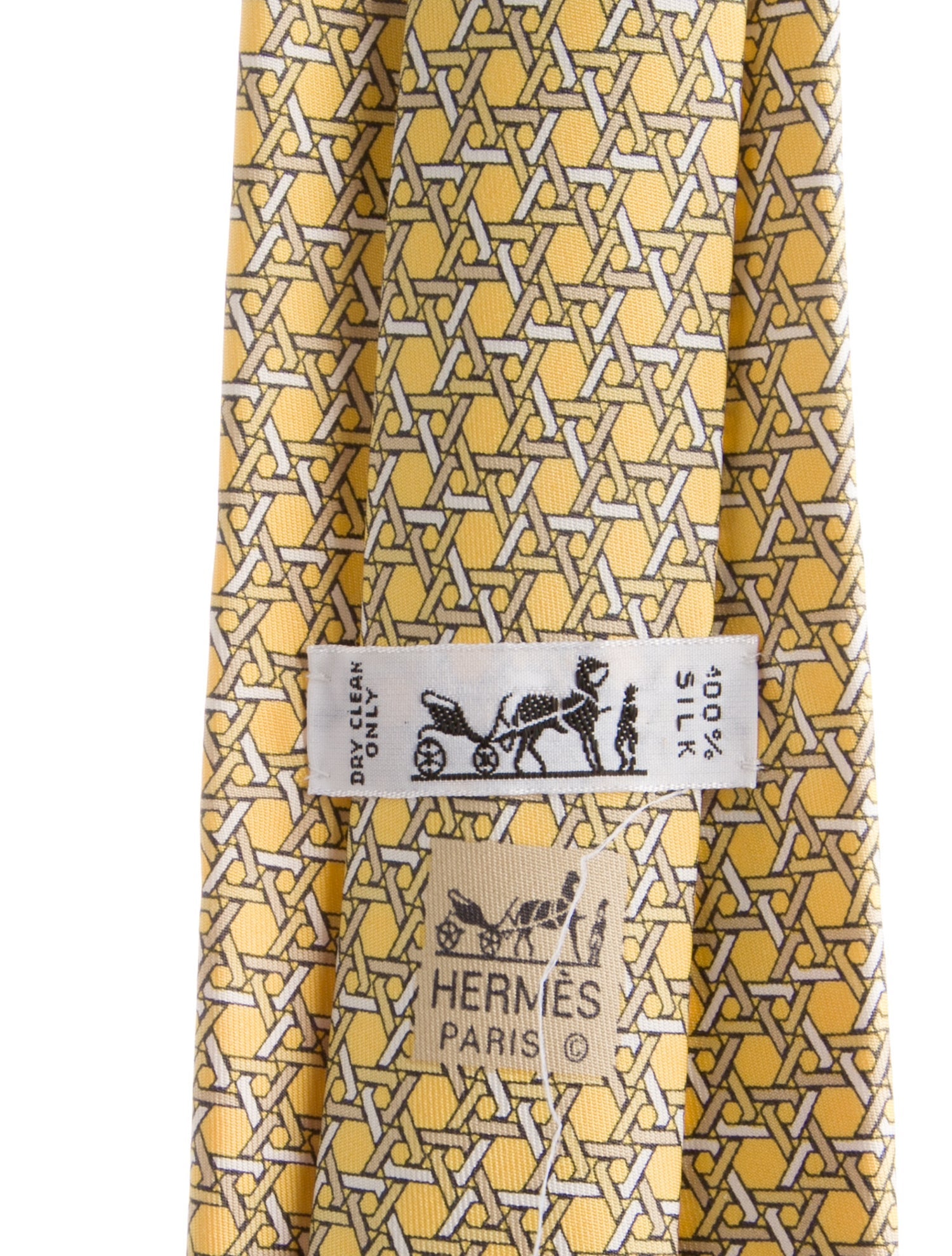 Hermès Silk Pattern Printed Tie