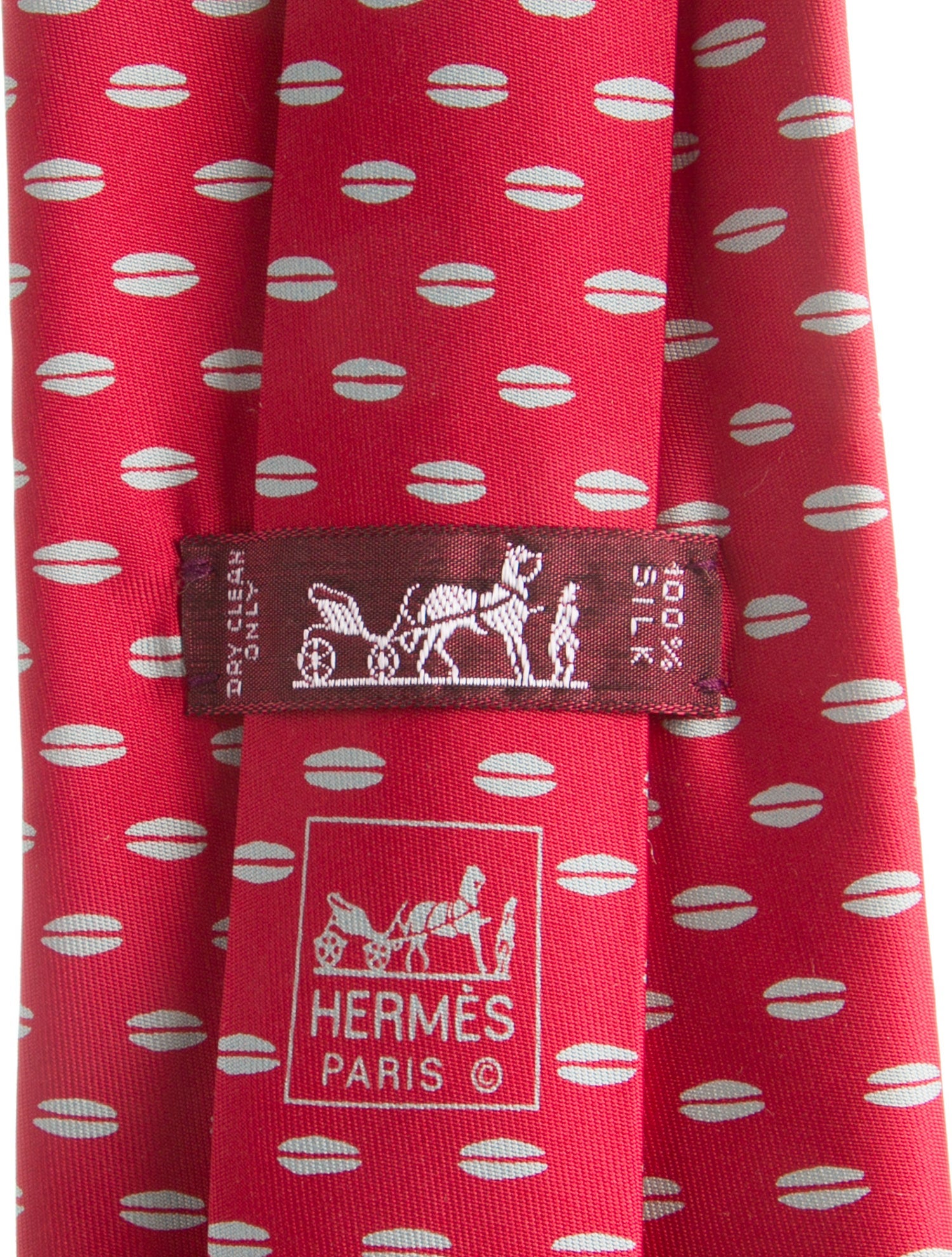 Hermès Silk Pattern Printed Tie