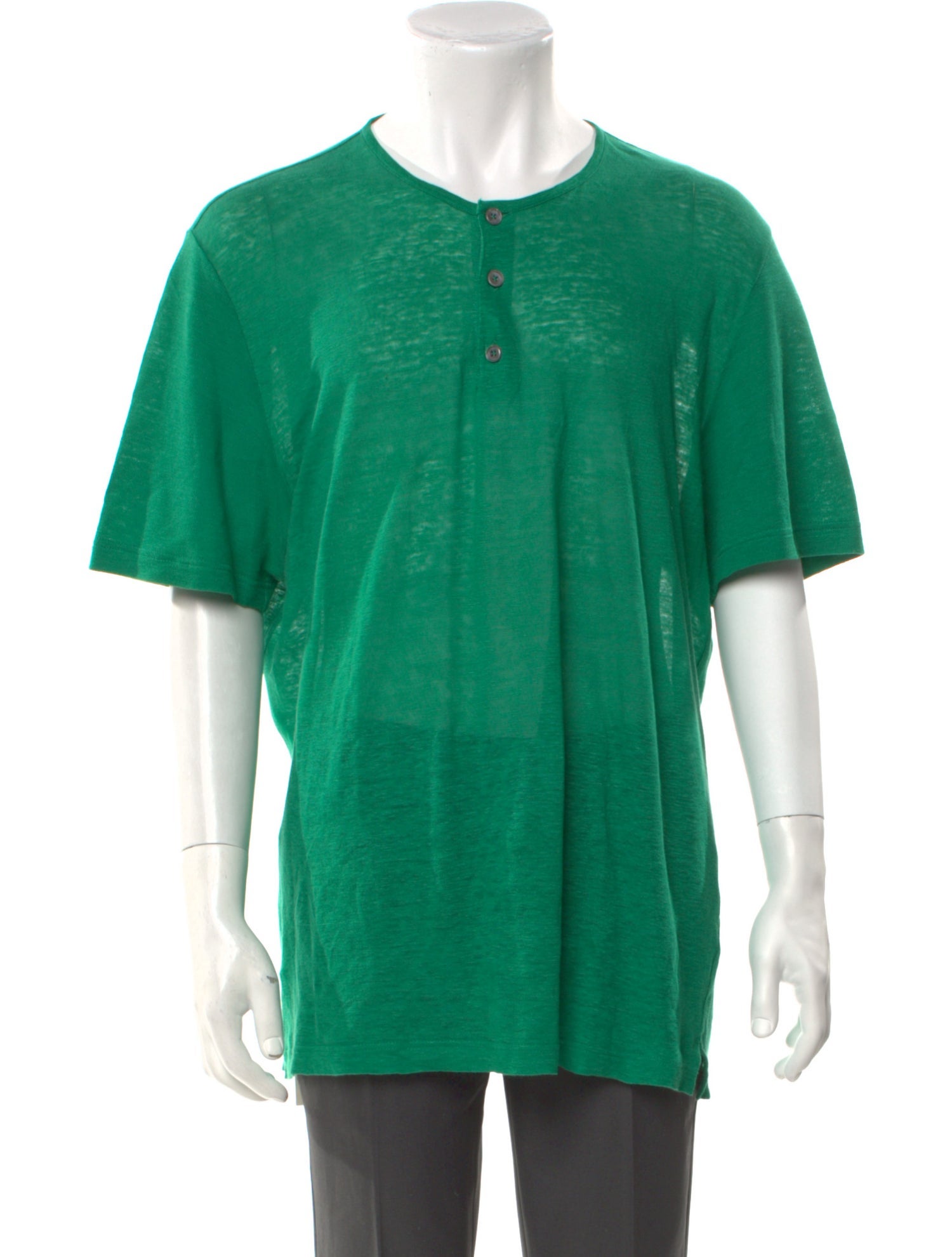 Hermès Linen Crew Neck Henley