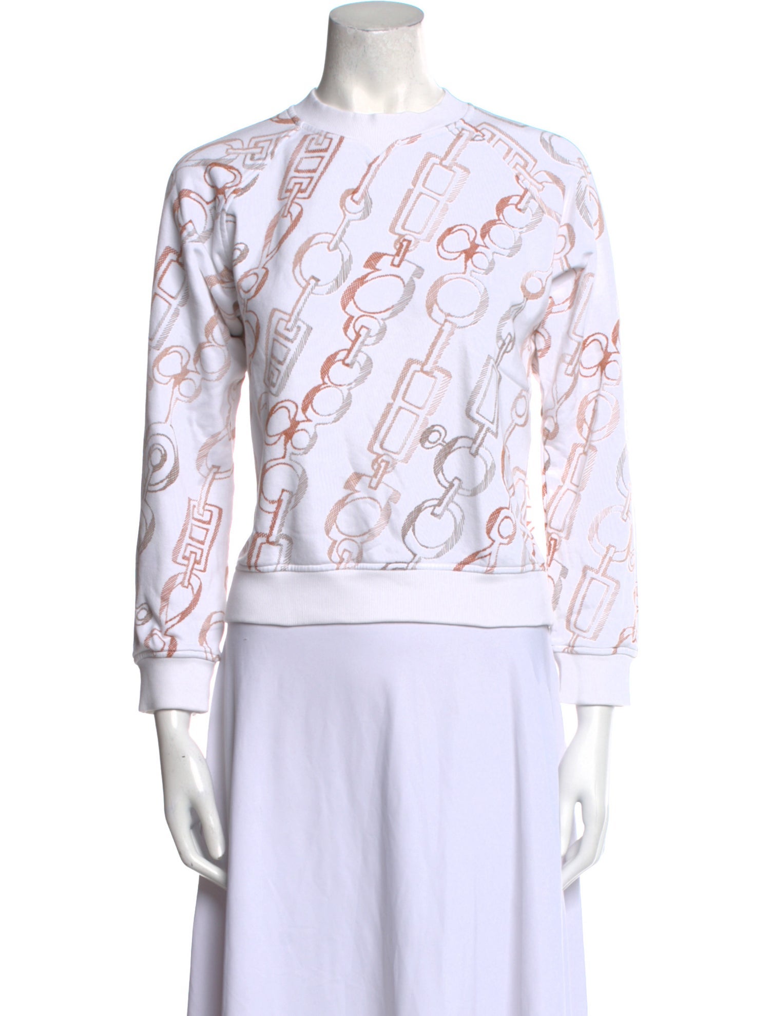 Hermès Printed Crew Neck Sweatshirt