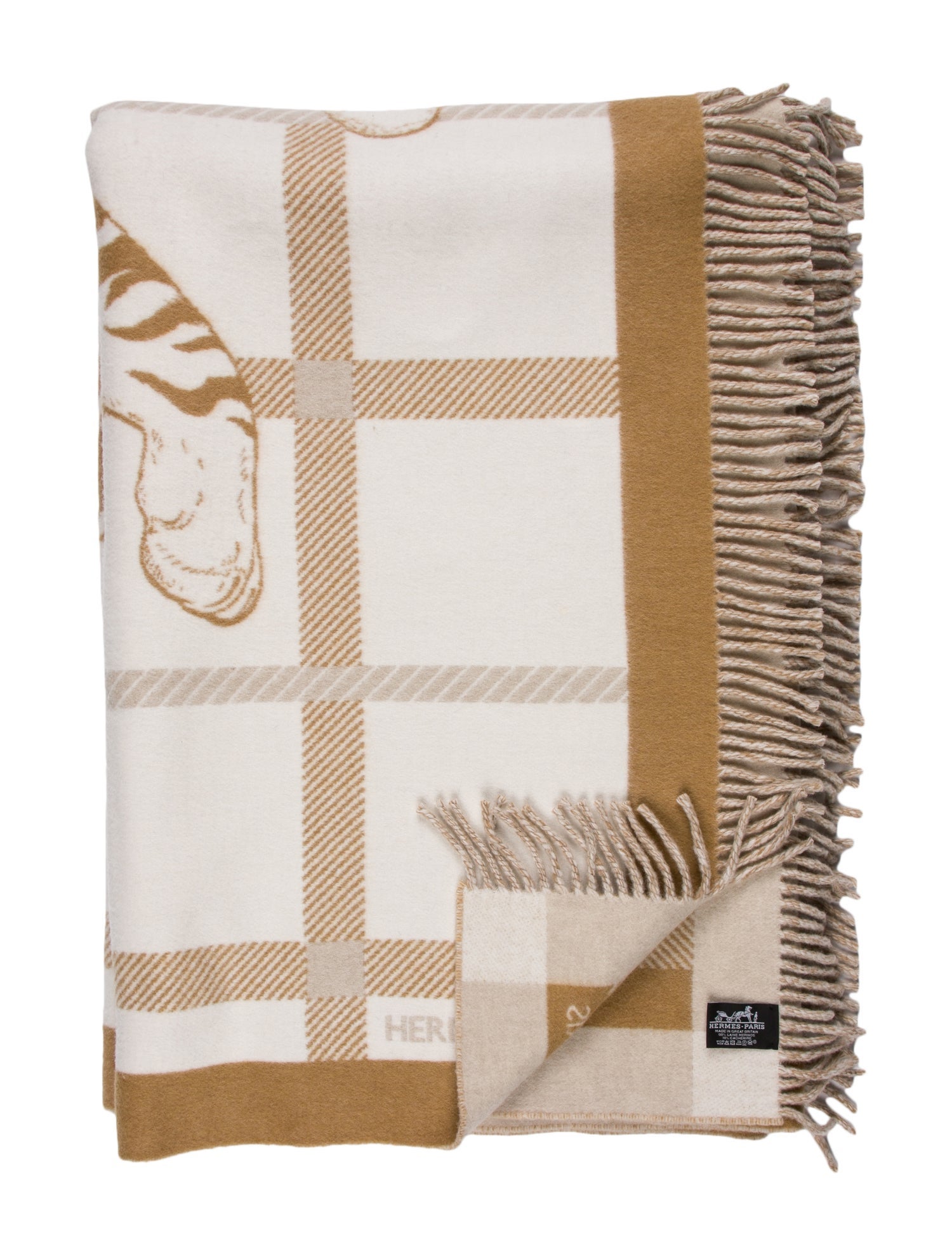 Hermès Tigre Altai 2 Throw Blanket