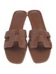 Hermès Oran Leather Slides