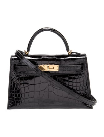 Hermès Shiny Alligator Mini Kelly Sellier 20