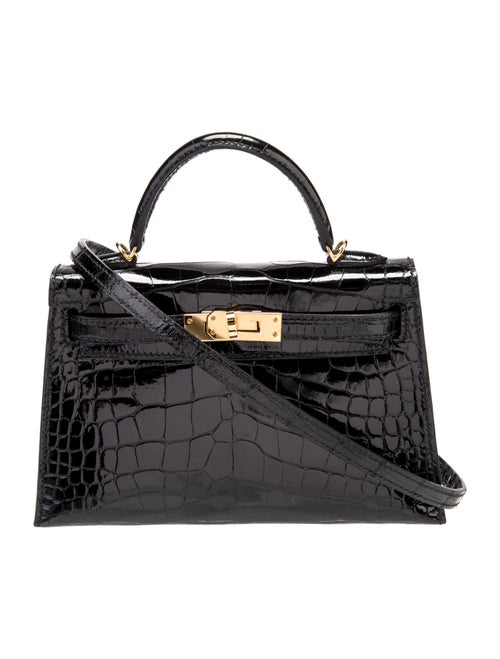 Hermès Shiny Alligator Mini Kelly Sellier 20