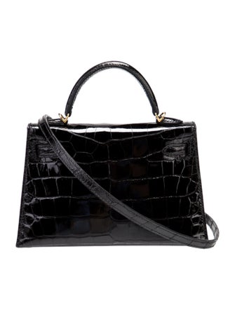 Hermès Shiny Alligator Mini Kelly Sellier 20