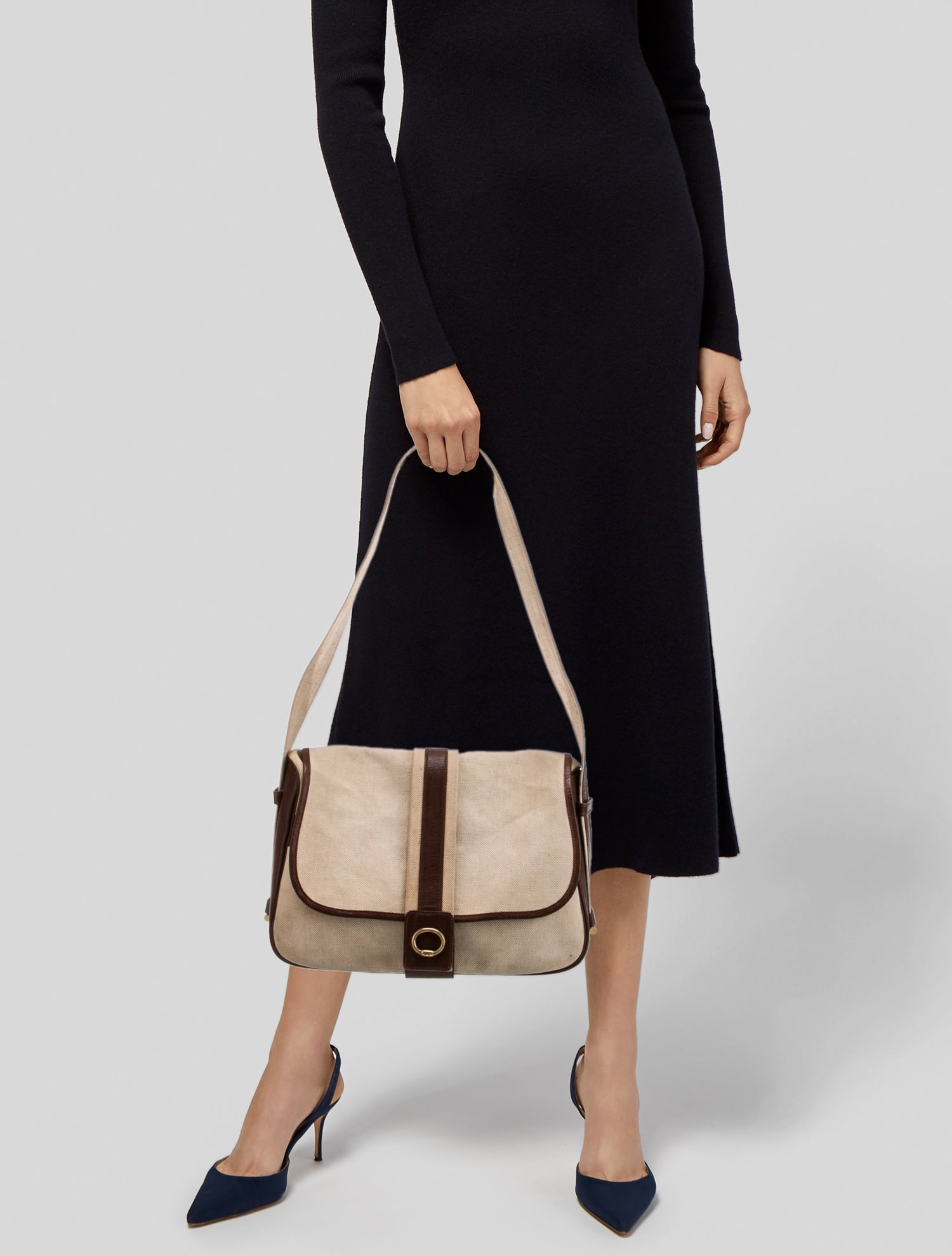 Hermès Toile Nouméa Shoulder Bag