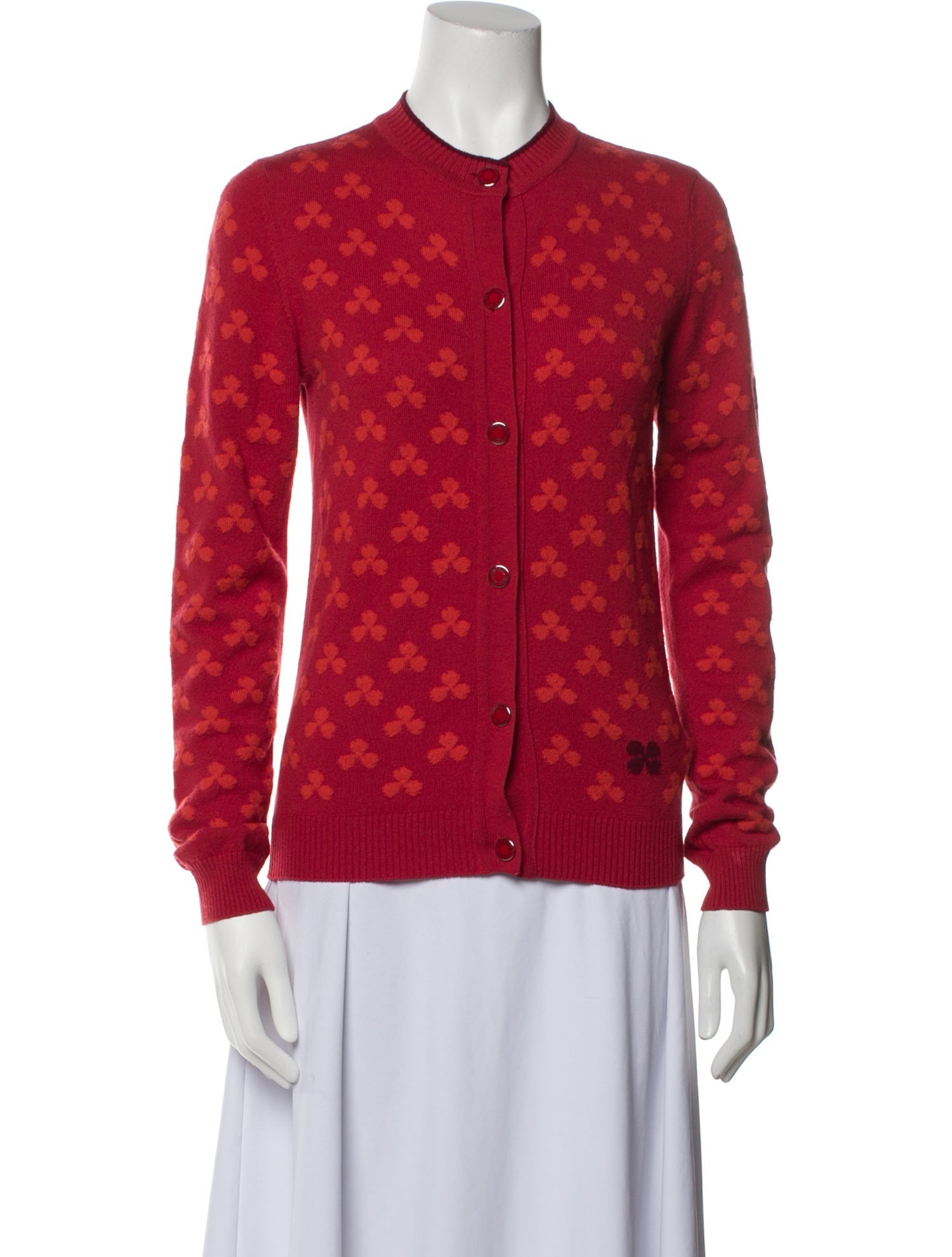 Hermès Cashmere Floral Print Sweater