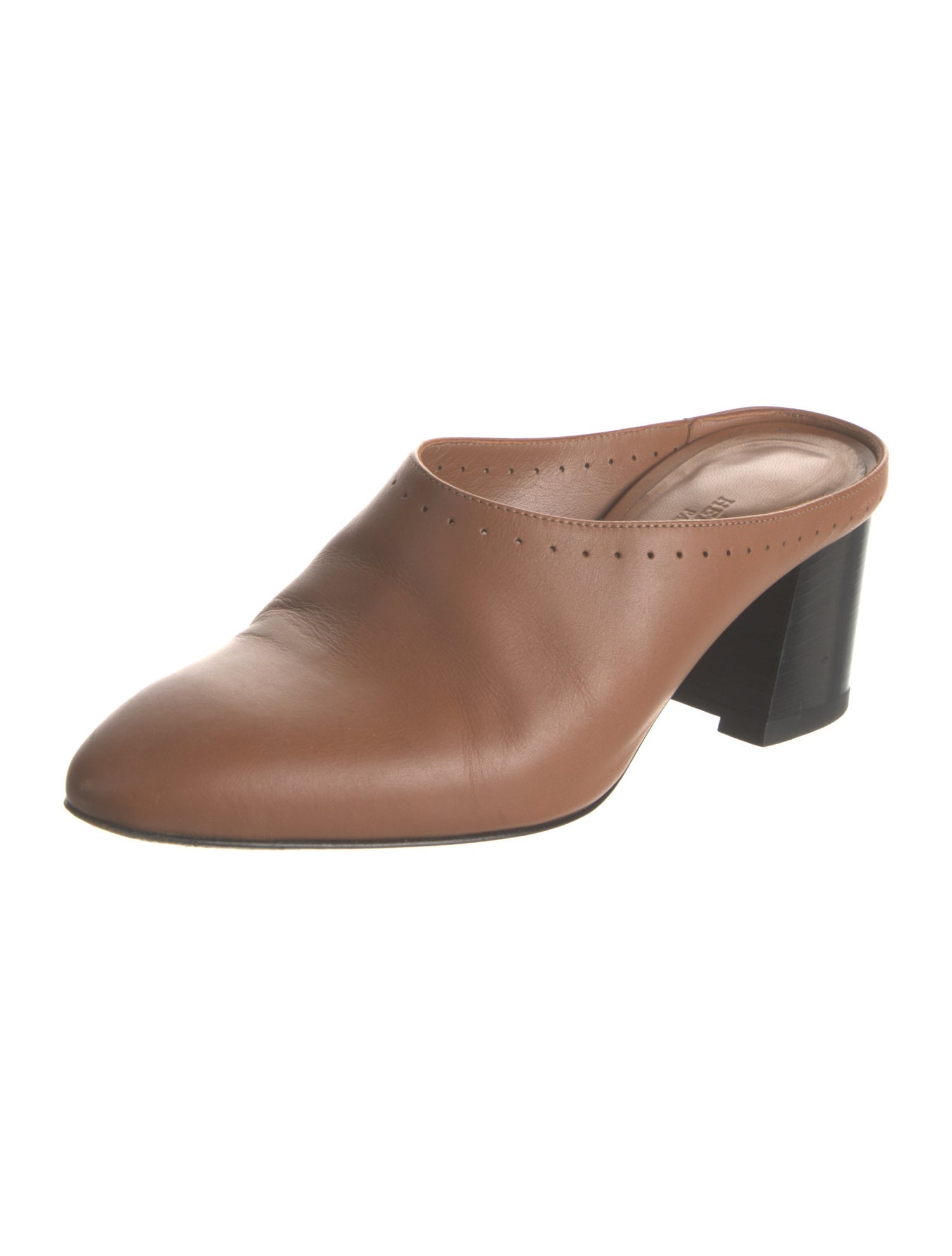 Hermès Trot Leather Mules