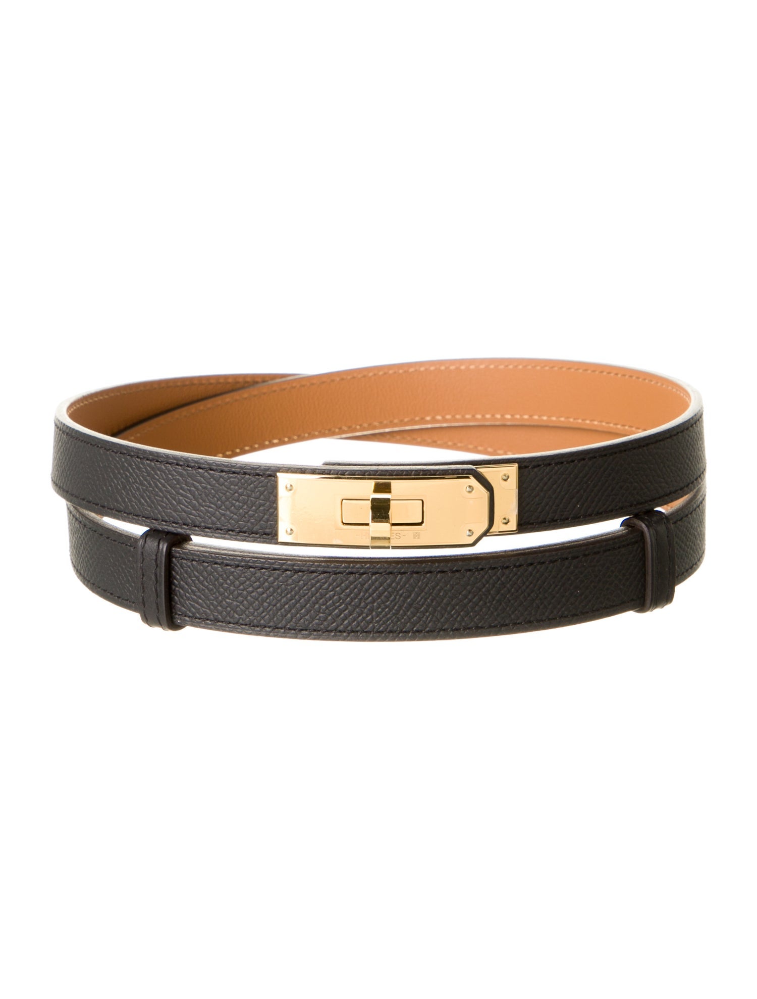 Hermès 18 mm Epsom Leather Kelly Belt