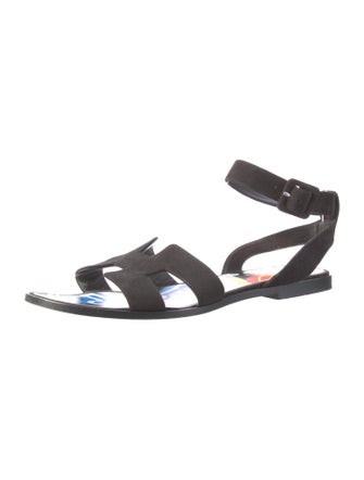 Hermès Eyra Suede Sandals