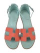 Hermès Santorini H Logo Sandals
