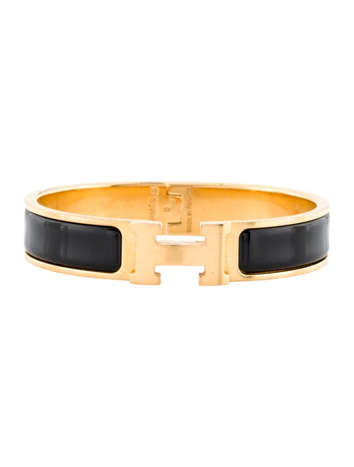 Hermès Enamel Clic H Bangle Bracelet