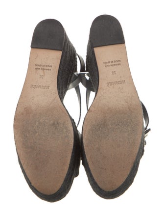 Hermès Tipoli Leather Espadrilles