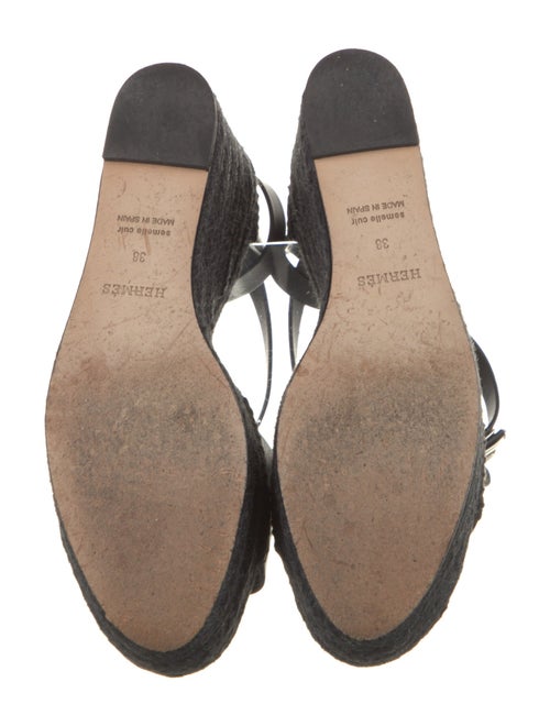 Hermès Tipoli Leather Espadrilles