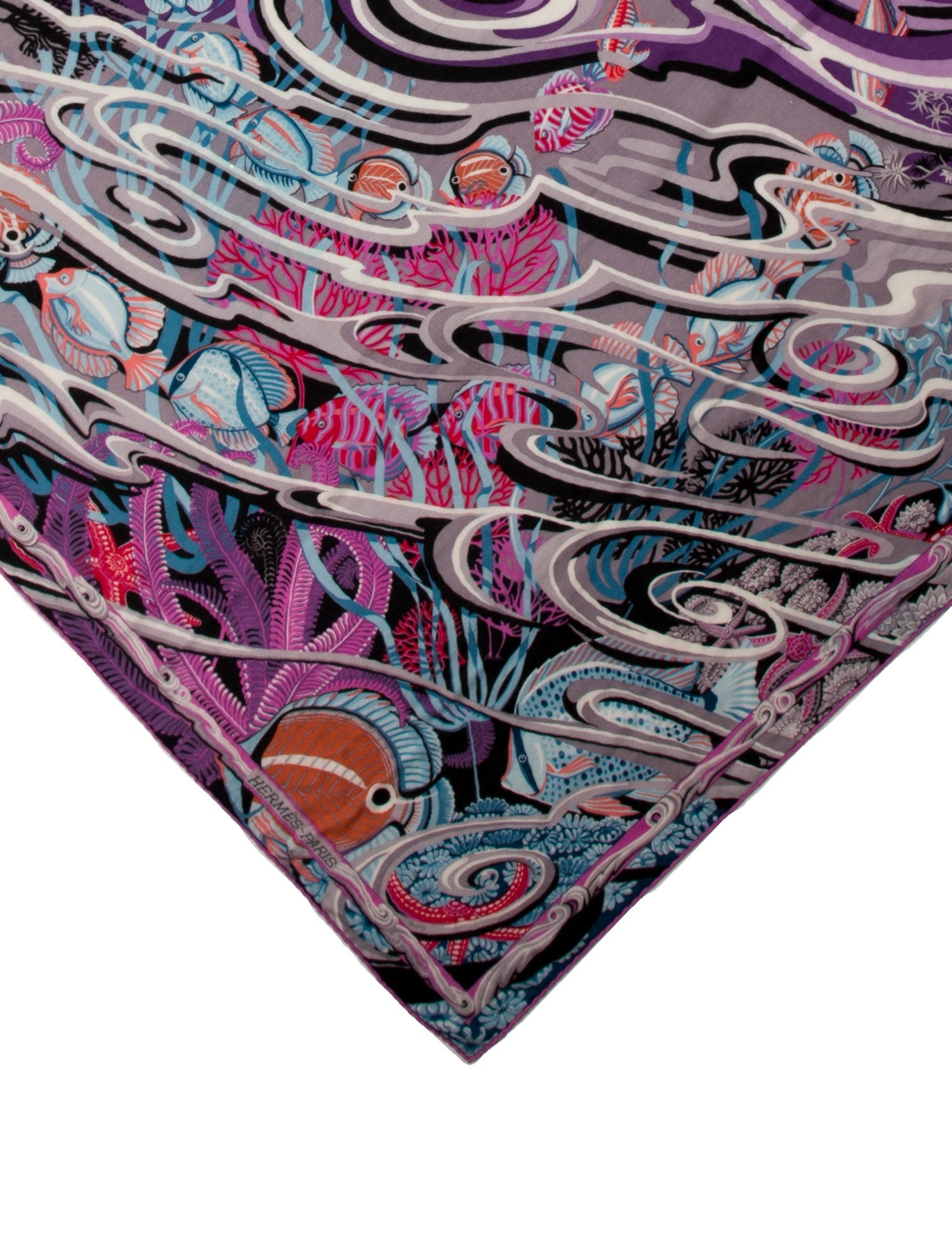 Hermès De La Mer Au Ciel Cashmere Shawl