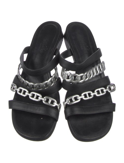 Hermès Amalfi Leather Slides