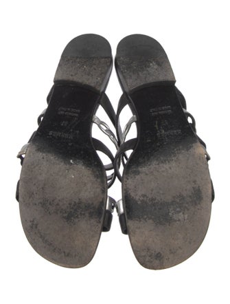 Hermès Amalfi Leather Slides