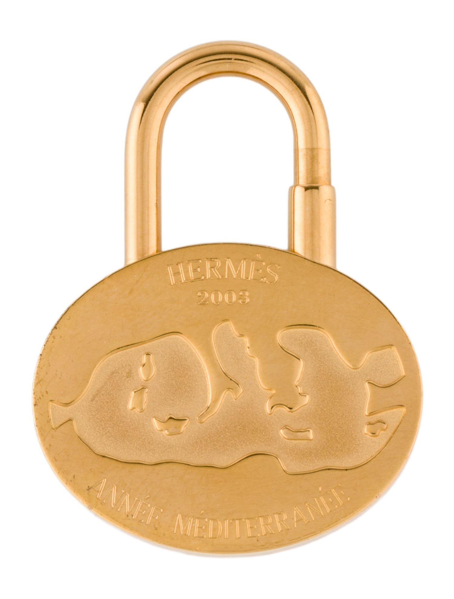 Hermès 2003 Annee Mediterranee Cadena Lock bag Charm