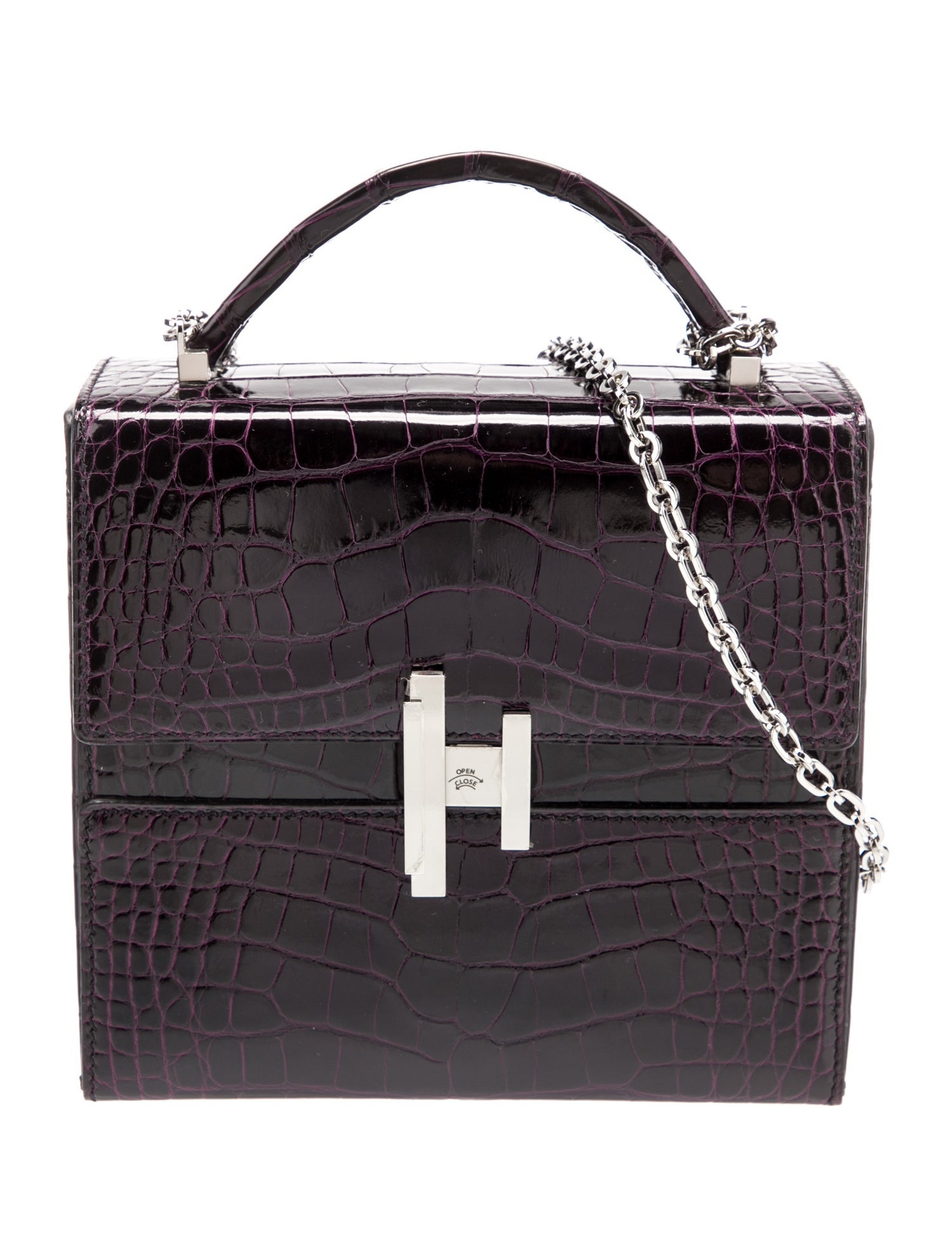 Hermès Shiny Alligator Mississippiensis Cinhetic Box Bag