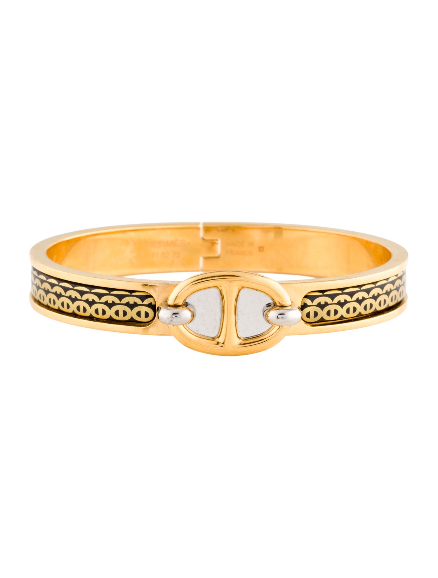 Hermès Mini Clic Chaine d'Ancre Bangle Bracelet