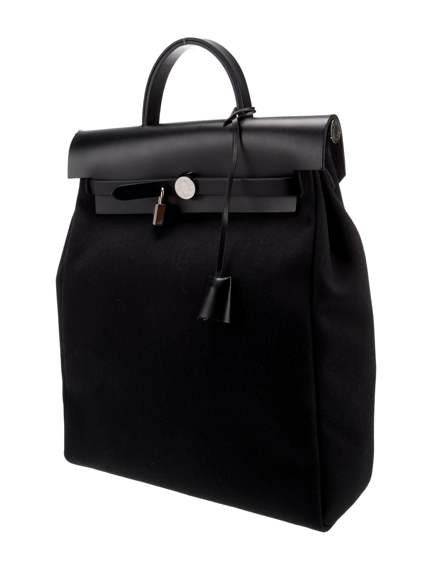 Hermès Toile Militaire & Vache Hunter Herbag a Dos Zip Backpack