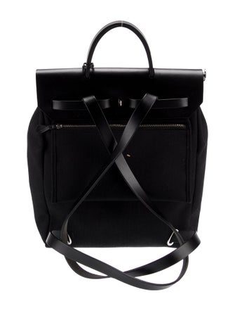Hermès Toile Militaire & Vache Hunter Herbag a Dos Zip Backpack