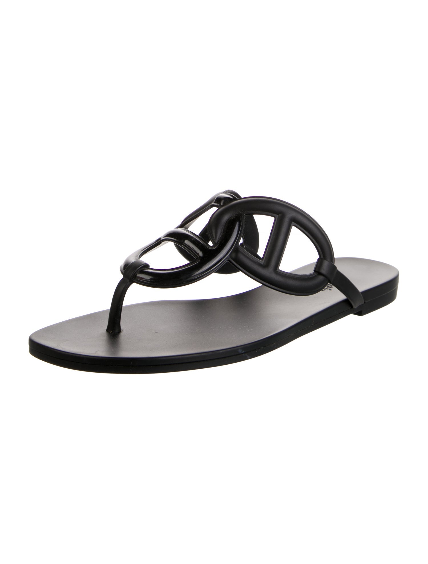 Hermès Egerie Chaîne d'Ancre Insignia Slingback Sandals