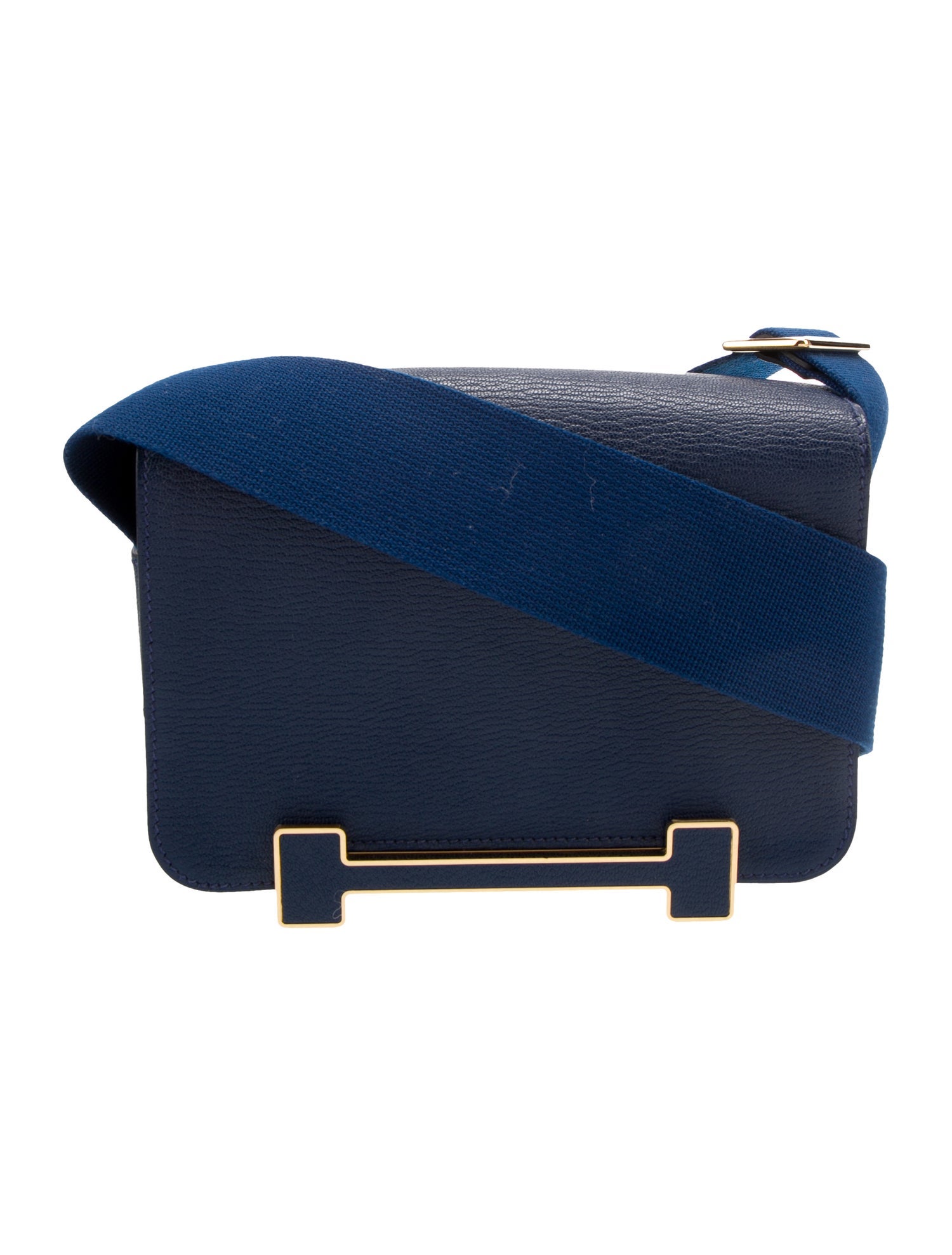 Katharine Hamnett London Leather Frame Bag - Black Crossbody