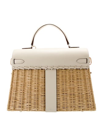 Hermès Osier Wicker and Swift Picnic Kelly 35