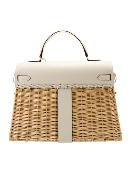 Hermès Osier Wicker and Swift Picnic Kelly 35
