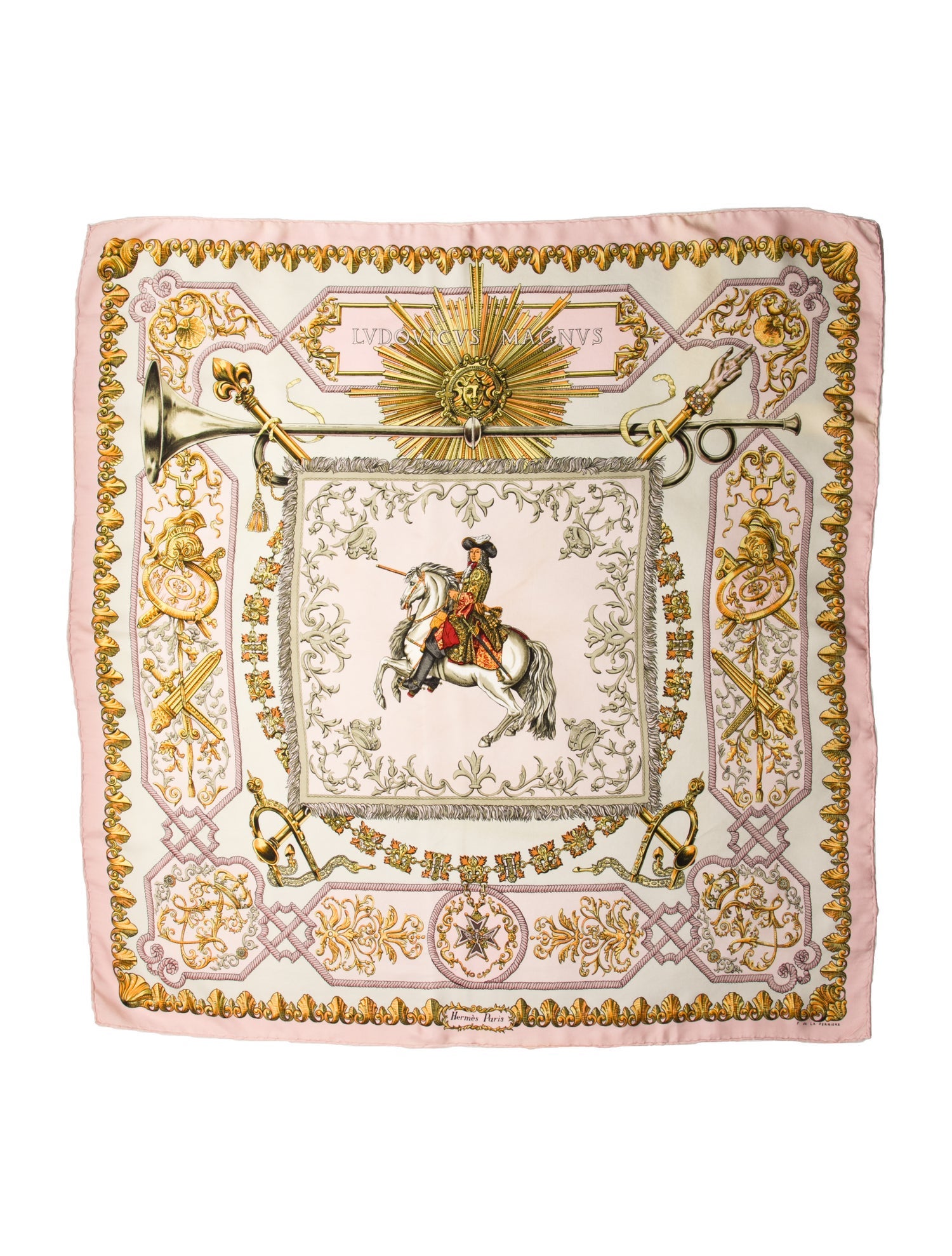 Hermès Lvdovicvs Magnvs Silk Scarf