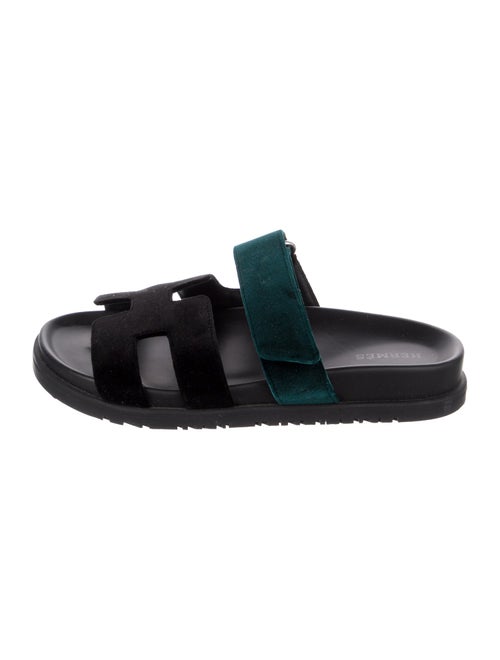 Hermès Chypre Velvet Slides
