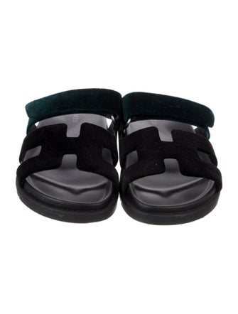 Hermès Chypre Velvet Slides