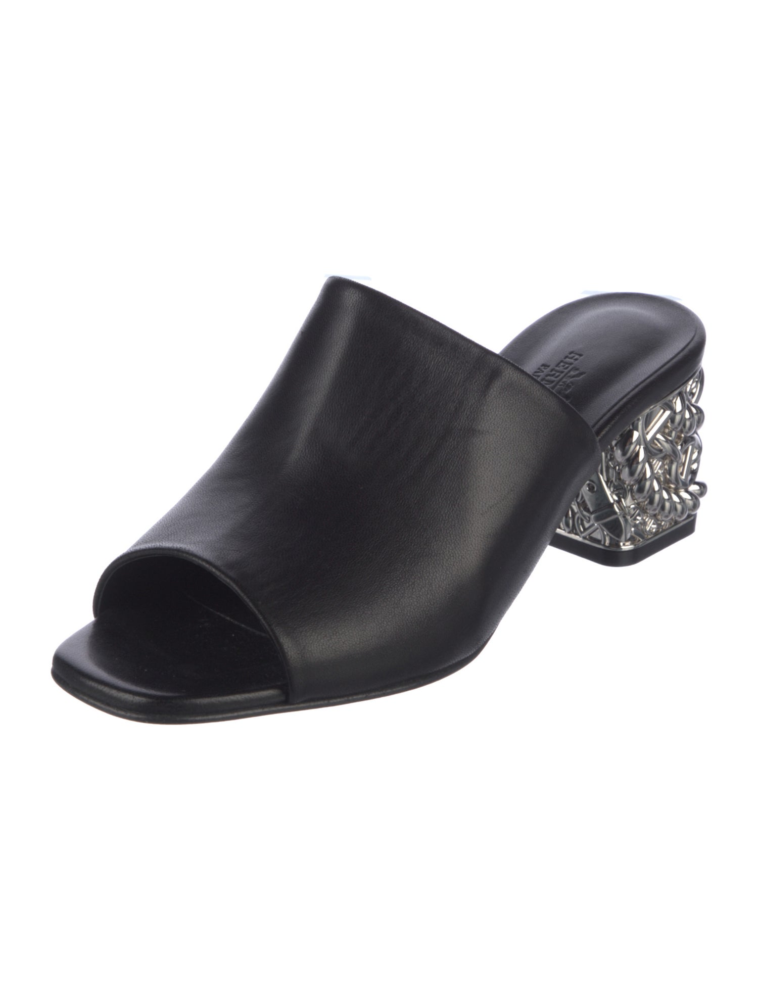 Hermès Glossy 60 Leather Slides