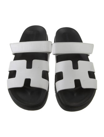 Hermès Chypre Leather Slides