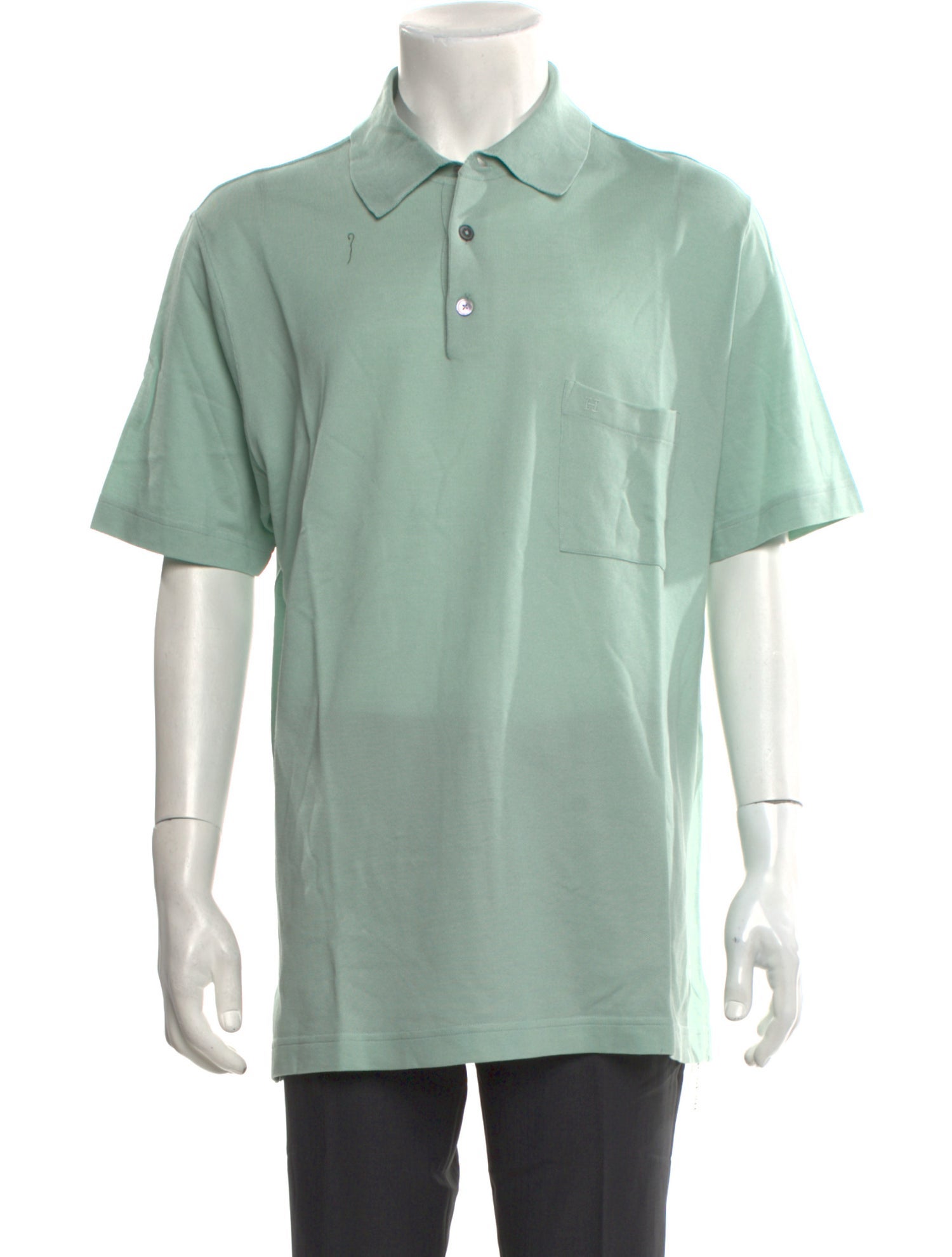 Hermès Collar Short Sleeve Polo Shirt