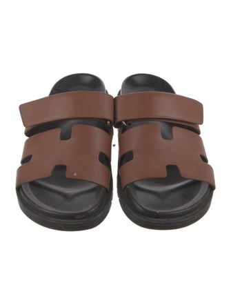Hermès Chypre Leather Slides