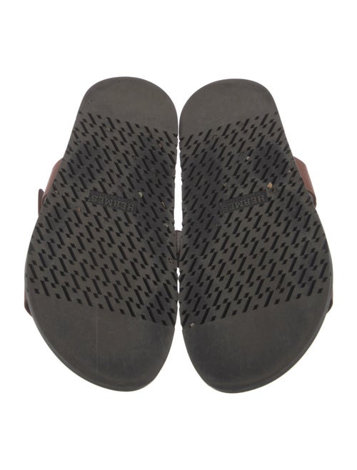 Hermès Chypre Leather Slides