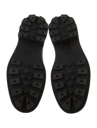 Hermès Funk Leather Combat Boots