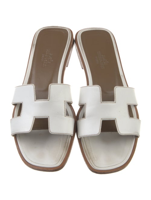 Hermès Oran Leather Slides