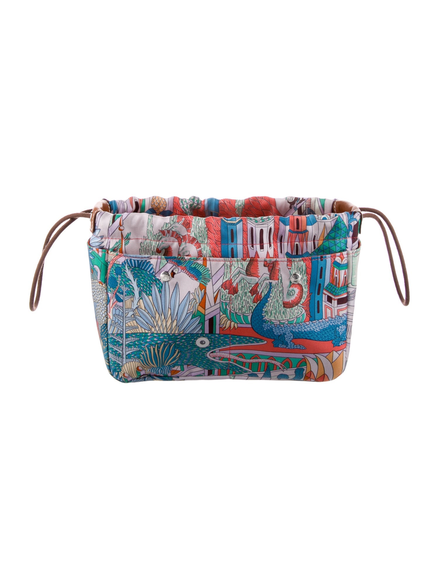 Hermès Silk Animapolis Fourbi 20 Bag Insert