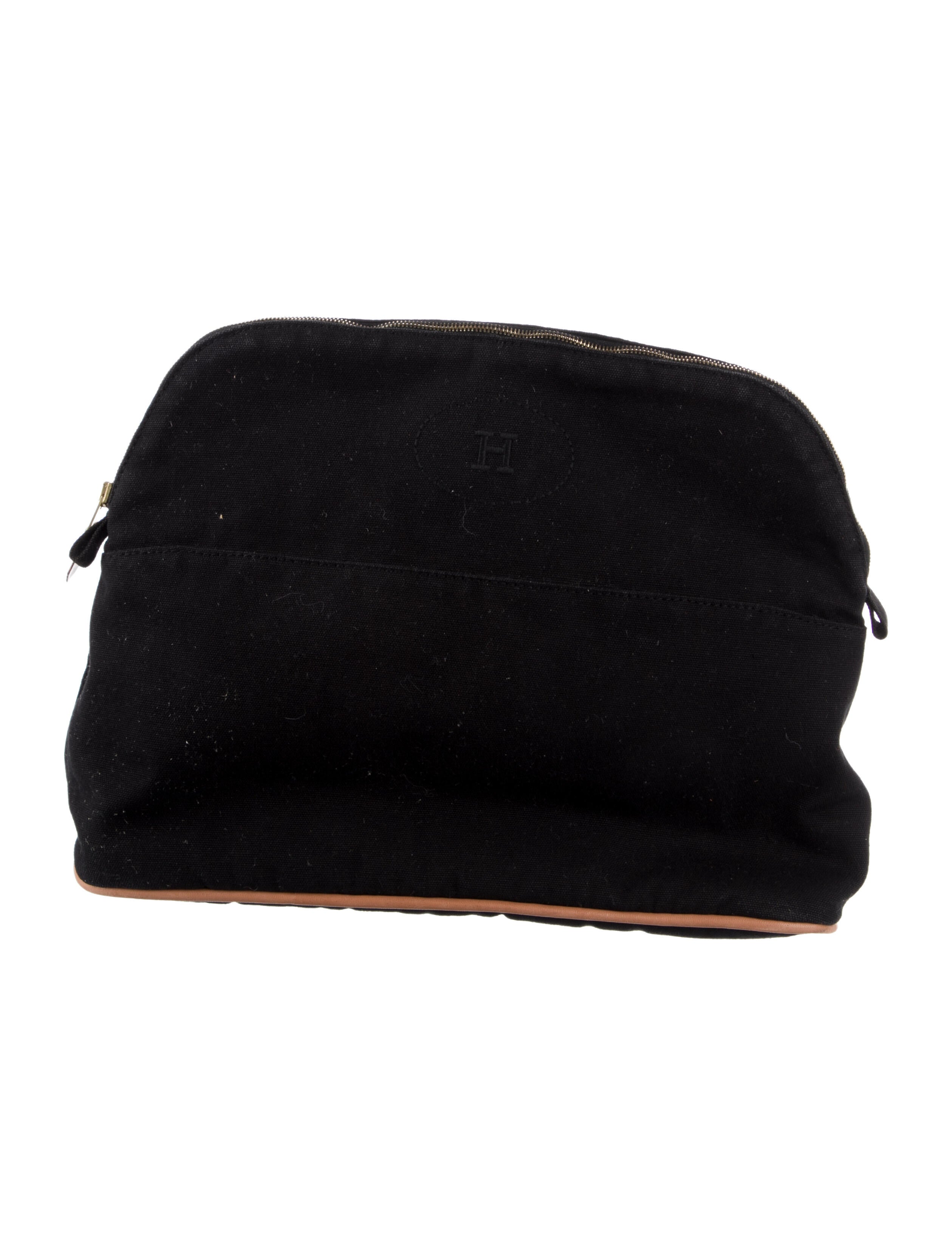 Hermès Toile Bolide Trousse de Voyage GM