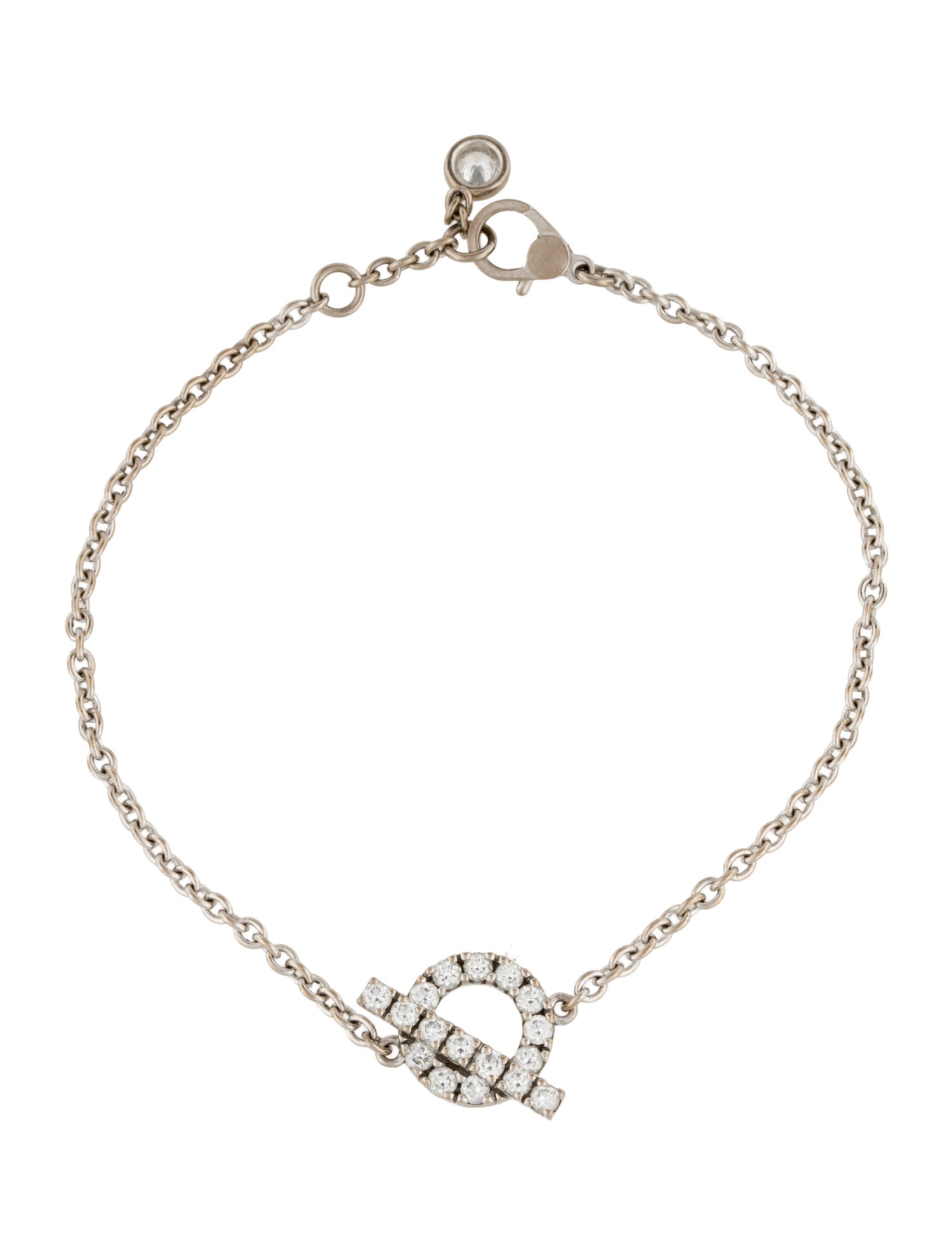 Hermès 18K Diamond Finesse Station Bracelet