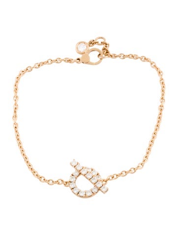 Hermès Charm 18K Diamond Finesse Station Bracelet