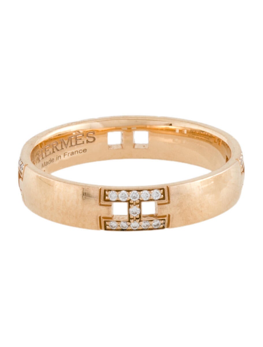 Hermès 18K Diamond Ever Herakles Wedding Band