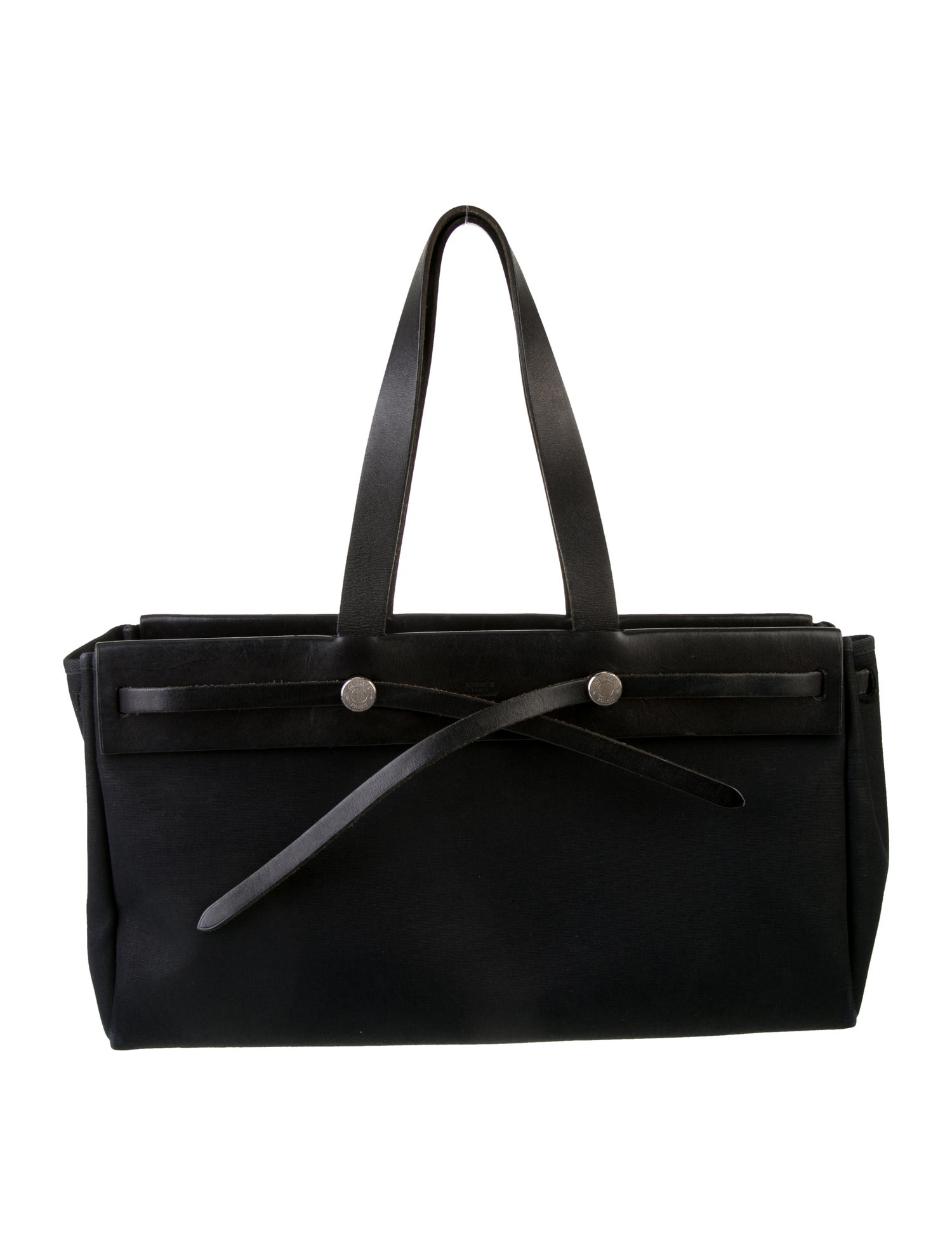 Hermès Toile Herbag Cabas MM w/Additional Bag