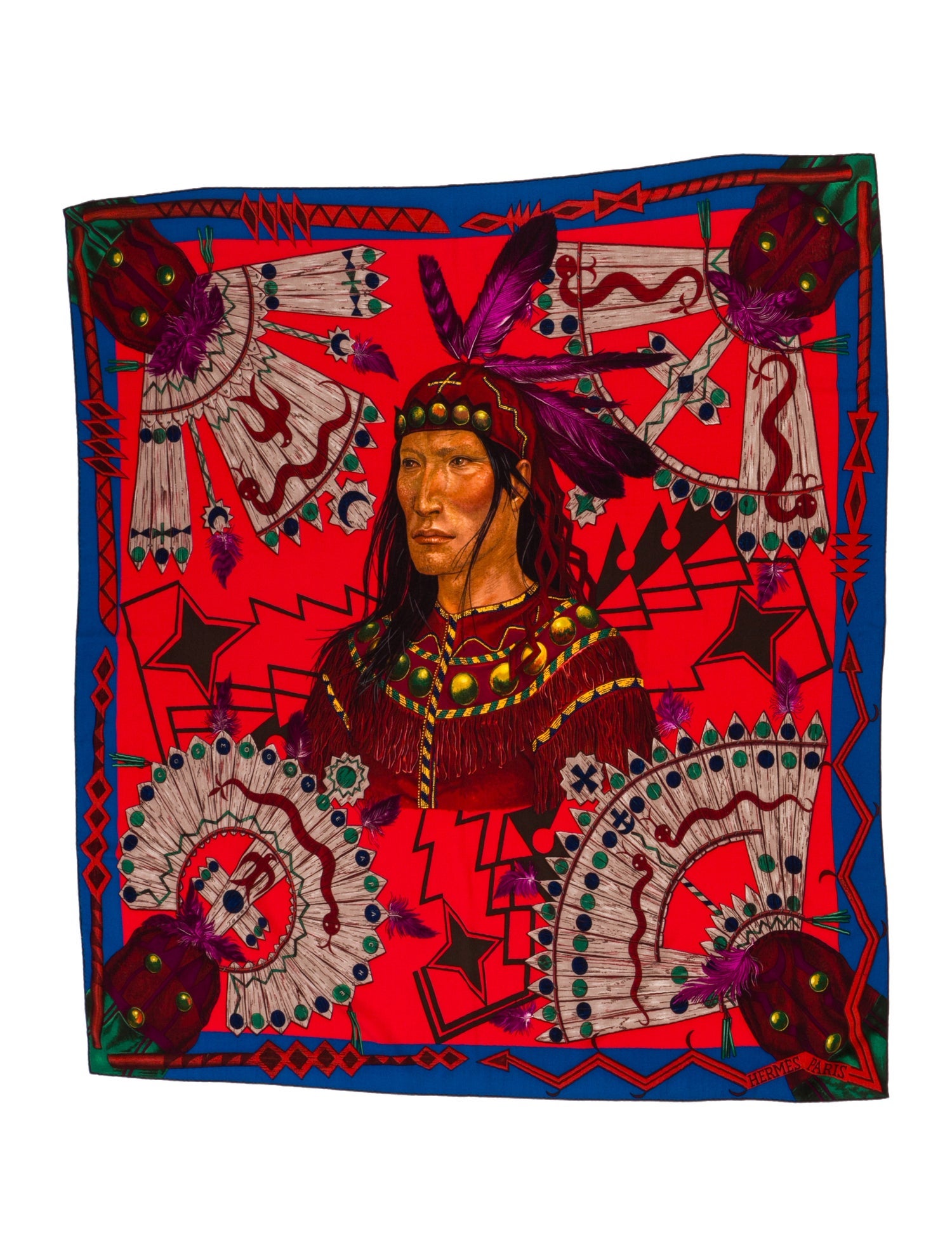 Hermès Cosmogonie Apache Cashmere Shawl